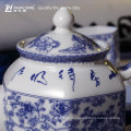 Blauen und weißen Design chinesischen Tee-Set mit Deckel Topf und Tasse